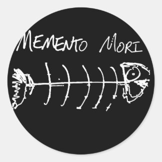 Memento Mori Ronde Sticker