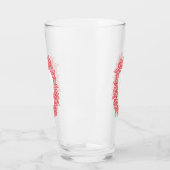 Memento Mori! Schedel en Rozen, hand getekend Glas (Links)