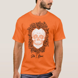 Memento Mori! Schedel en Rozen, hand getekend T-shirt