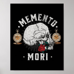 Memento Mori  schedel _ Filosofie Stoïcijns Poster