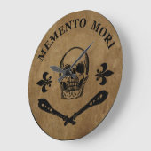 Memento mori schedel grote klok (Hoek)