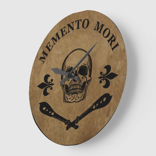 Memento mori schedel grote klok (Hoek)