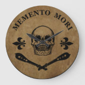 Memento mori schedel grote klok (Voorkant)