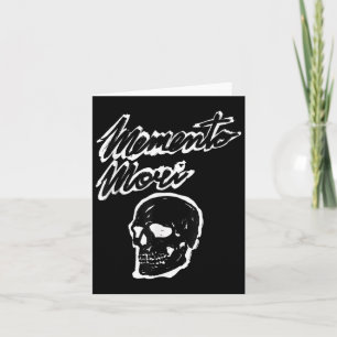 Memento Mori Schedel Grunge Filosofie Quote Kaart