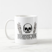 Memento mori schedel koffiemok (Links)