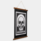 Memento Mori Schedel Kunst Hangend Wandkleed (Gebogen)