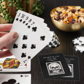 Memento Mori Schedel Kunst Pokerkaarten (Insitu)