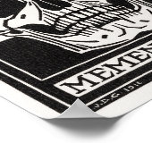 Memento Mori Schedel Kunst Poster (Hoek)