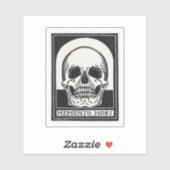 Memento Mori Schedel Kunst Sticker (Vel)
