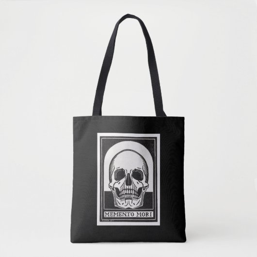 Memento Mori Schedel Kunst Tote Bag (Voorkant)