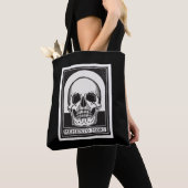 Memento Mori Schedel Kunst Tote Bag (Dichtbij)