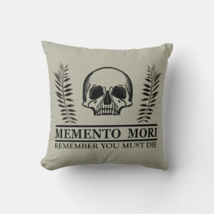 Memento mori schedel kussen