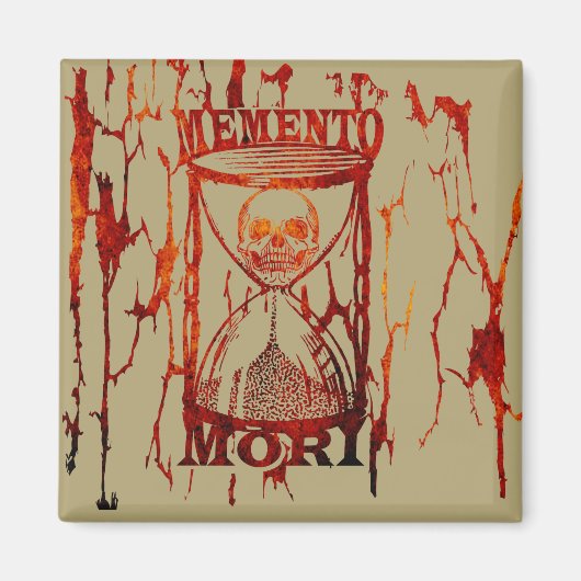 Memento mori schedel magneet (Voorkant)