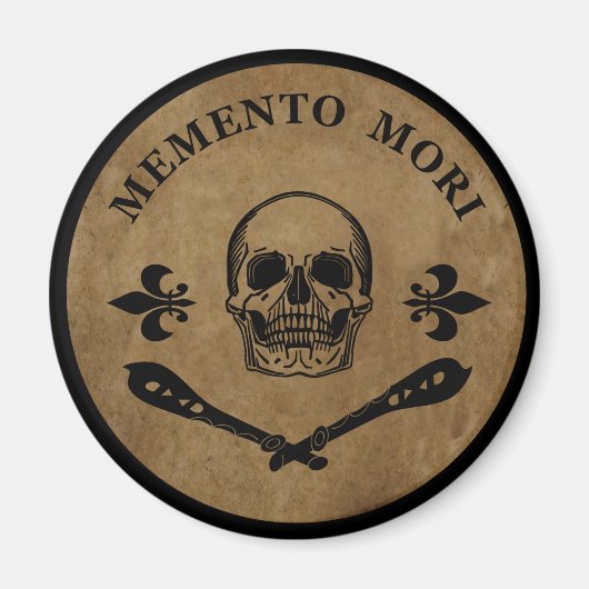Memento mori schedel magneet (Voorkant)