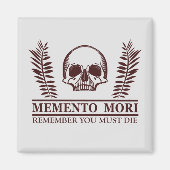 Memento mori schedel magneet (Voorkant)