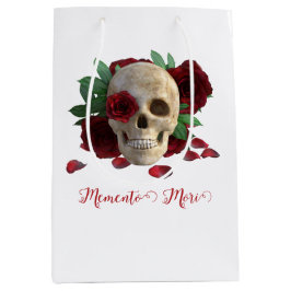 Memento Mori. Schedel met rode rozen Medium Cadeauzakje