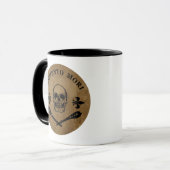 Memento mori schedel mok (Voorkant links)