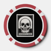 Memento Mori Schedel Poker Chips (Achterkant)