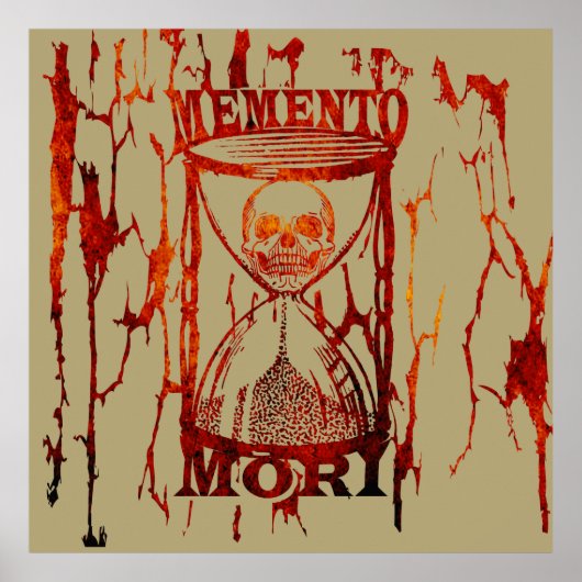 Memento mori schedel poster (Voorkant)