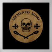 Memento mori schedel poster (Voorkant)