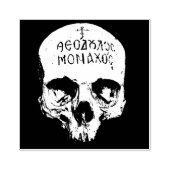 Memento mori schedel rubberstempel (Afrduk)