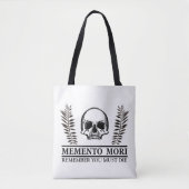 Memento mori schedel tote bag (Voorkant)