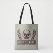 Memento mori schedel tote bag (Voorkant)