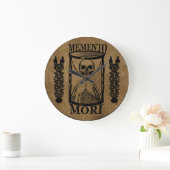 Memento mori schedel zandloper grote klok (Huis)