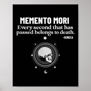 Memento Mori Seneca Stoïcisme Stoïcisme Filosofie Poster