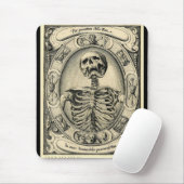 Memento Mori Skeleton Gothic Mousepad - Gepersonal Muismat (Met muis)