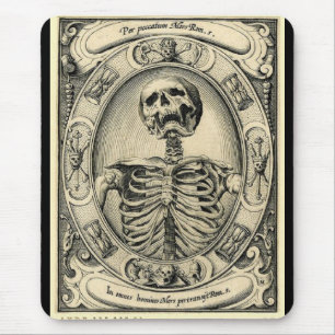 Memento Mori Skeleton Gothic Mousepad - Gepersonal Muismat