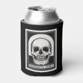 Memento Mori Skull Art Blikjeskoeler (Blikje Voorkant)