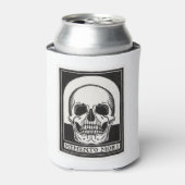 Memento Mori Skull Art Blikjeskoeler (Blikje Voorkant)