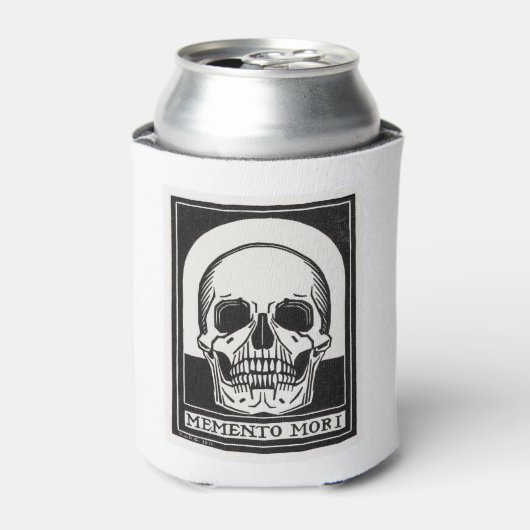 Memento Mori Skull Art Blikjeskoeler (Blikje Voorkant)
