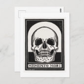 Memento Mori Skull Art Briefkaart (Voorkant / Achterkant)