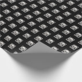 Memento Mori Skull Art Cadeaupapier (Hoek)