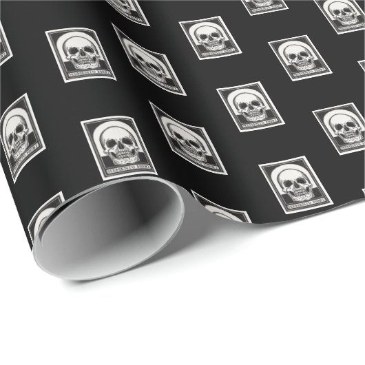 Memento Mori Skull Art Cadeaupapier (Rol Hoek)