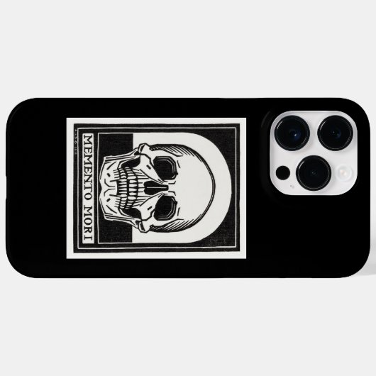 Memento Mori Skull Art Case-Mate iPhone Case (Achterkant (horizontaal))