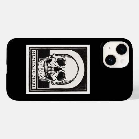 Memento Mori Skull Art Case-Mate iPhone Case (Achterkant (horizontaal))