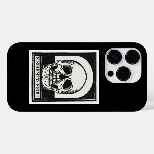 Memento Mori Skull Art Case-Mate iPhone Case (Achterkant (horizontaal))