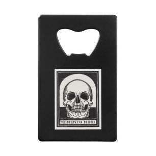 Memento Mori Skull Art Creditkaart Flessenopener