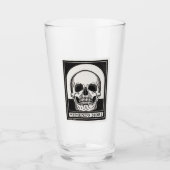 Memento Mori Skull Art Glas (Voorkant)