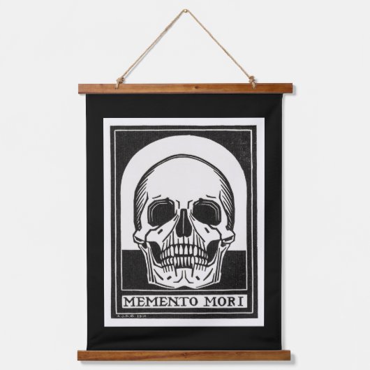 Memento Mori Skull Art Hangend Wandkleed (Voorkant)