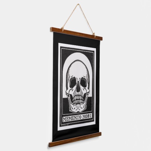 Memento Mori Skull Art Hangend Wandkleed (Gebogen)