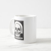 Memento Mori Skull Art Koffiemok (Voorkant links)