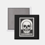 Memento Mori Skull Art Magneet (Voorkant / Achterkant)