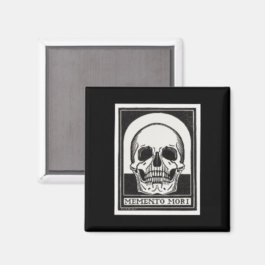 Memento Mori Skull Art Magneet (Voorkant / Achterkant)