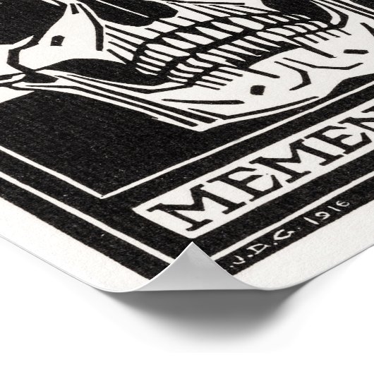 Memento Mori Skull Art Poster (Hoek)