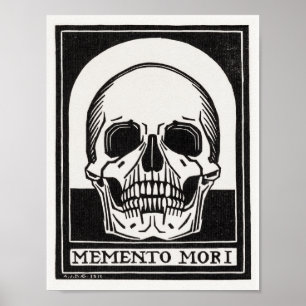 Memento Mori Skull Art Poster