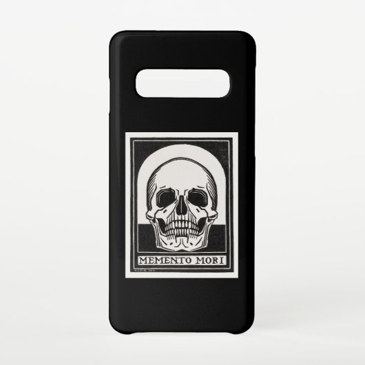 Memento Mori Skull Art Samsung Galaxy Hoesje (Achterkant)